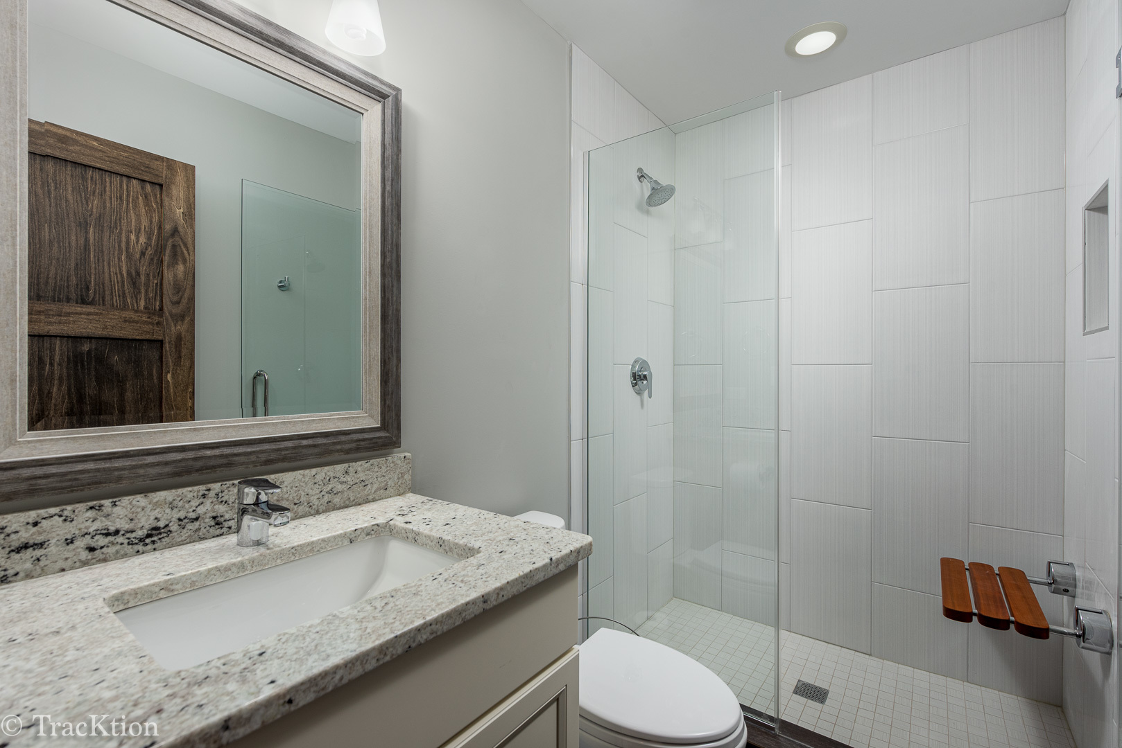 532 North Rose Avenue Park Ridge, IL 60068 - Photo 26 of 48 a bathroom with a granite countertop sink toilet and shower