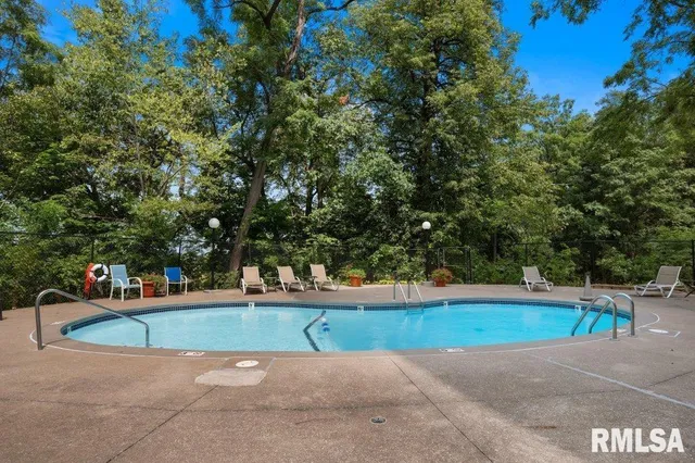 an outdoor view with patio