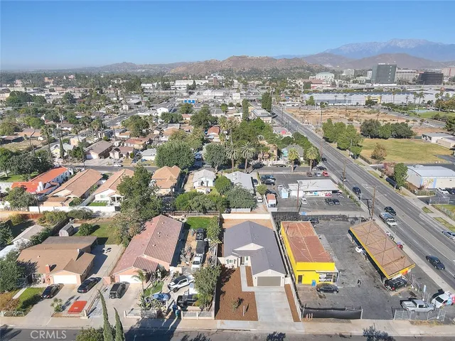 an aerial view of a city with lots of residential buildings