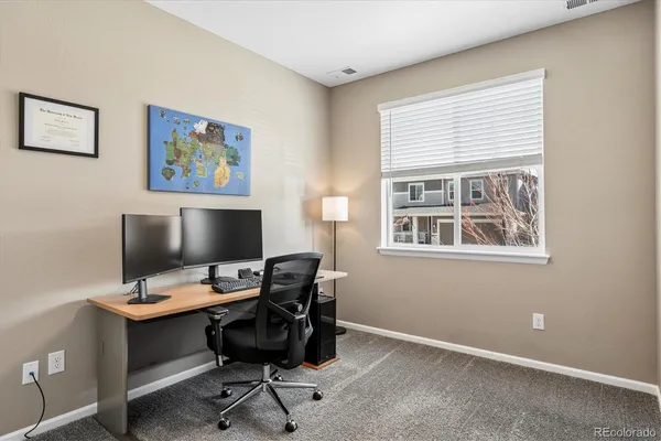 a view of a workspace with a window