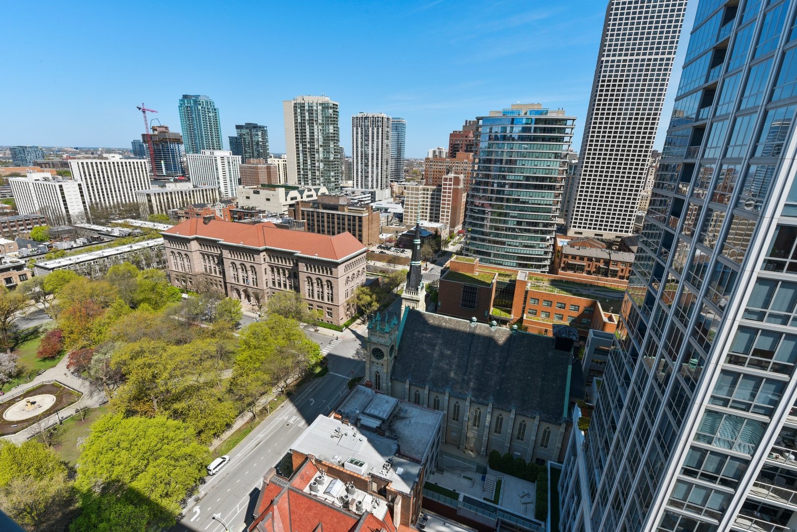 33 West Delaware Place, Unit 23D Chicago, IL 60610 - Photo 12 of 20 a view of a balcony with city