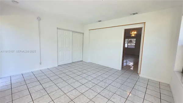 a view of an empty room