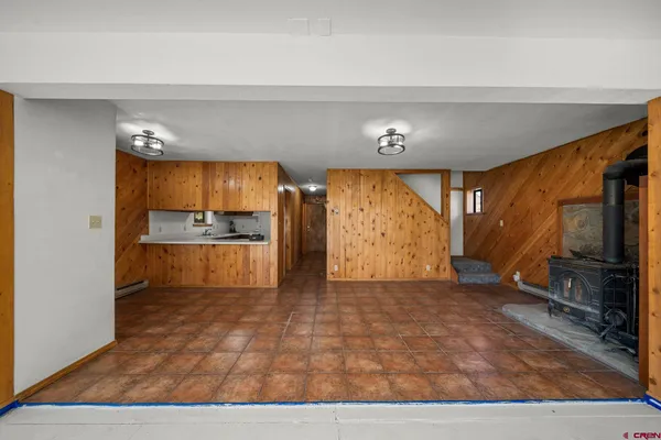 a view interior of a house an empty space and a window