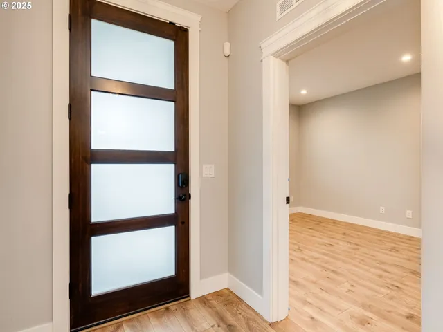 a view of front door