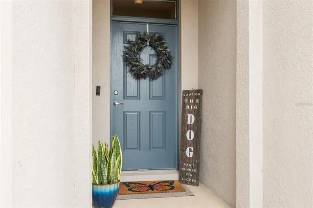 a front view of a house