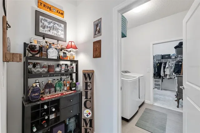 a view of store room with shelves