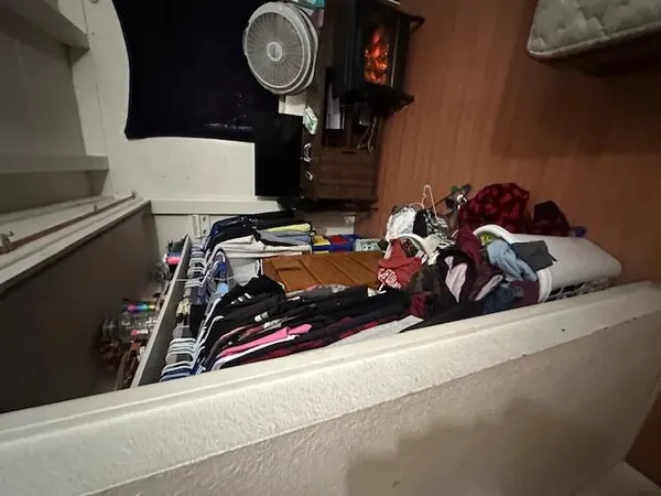 a view of a storage and utility room