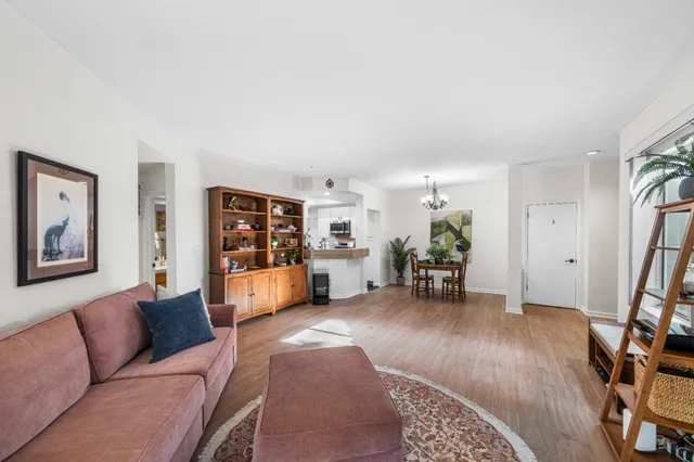a living room with furniture and a couch