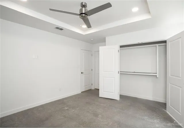 a view of an empty room