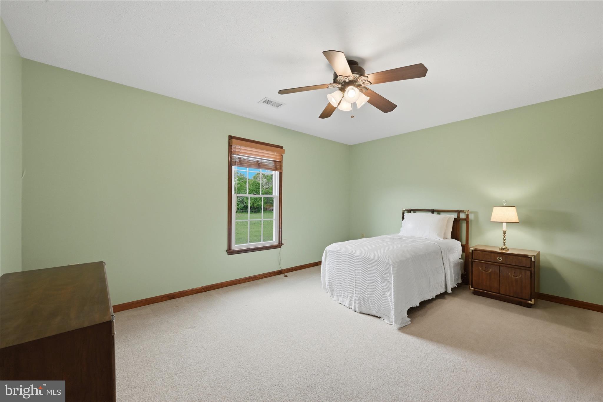 412 Ruebuck Road Clear Brook, VA 22624 - Photo 26 of 43 a spacious bedroom with a bed and a chandelier