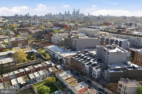 an aerial view of city