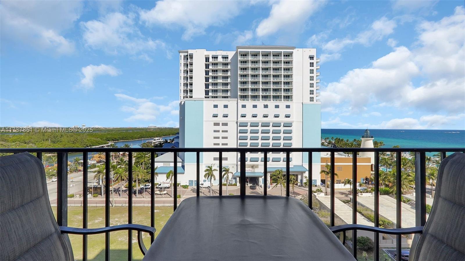 322 Buchanan Street, Unit 907 Hollywood, FL 33019 - Photo 4 of 45 swimming view from balcony