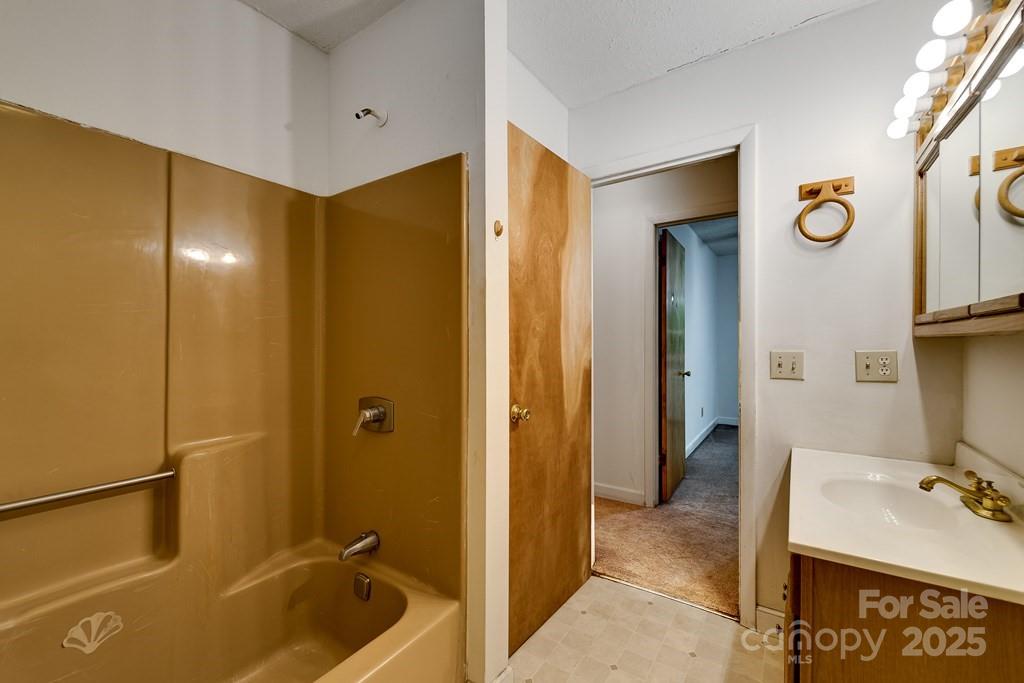 302 Mitchell Road Sylva, NC 28779 - Photo 22 of 48 a bathroom with a tub sink and mirror