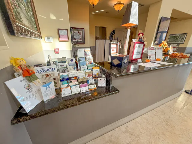 a room with table and chairs