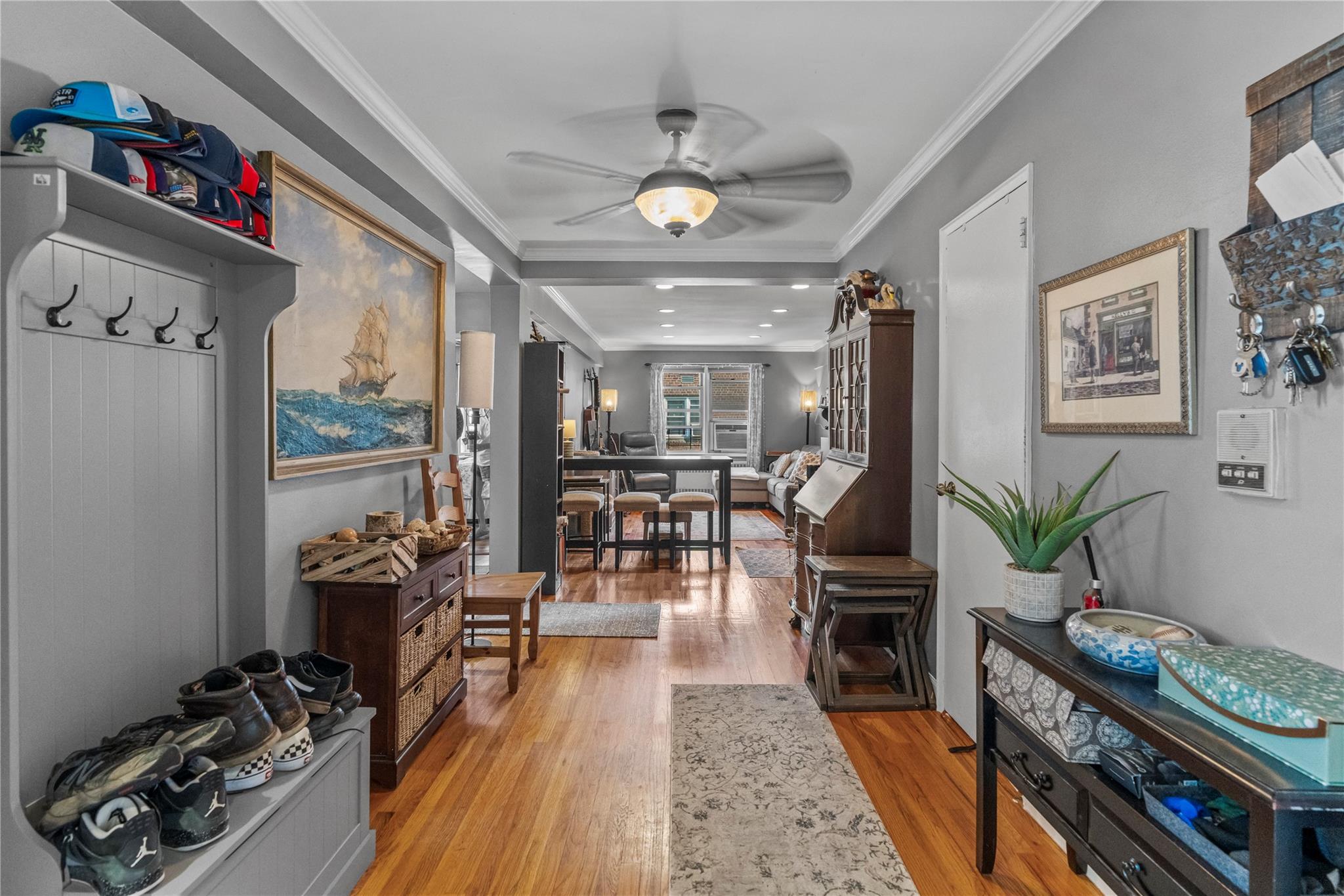 60 Locust Avenue, Unit 610 New Rochelle, NY 10801 - Photo 7 of 22 a living room with furniture and wooden floor