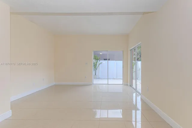 a view of an empty room