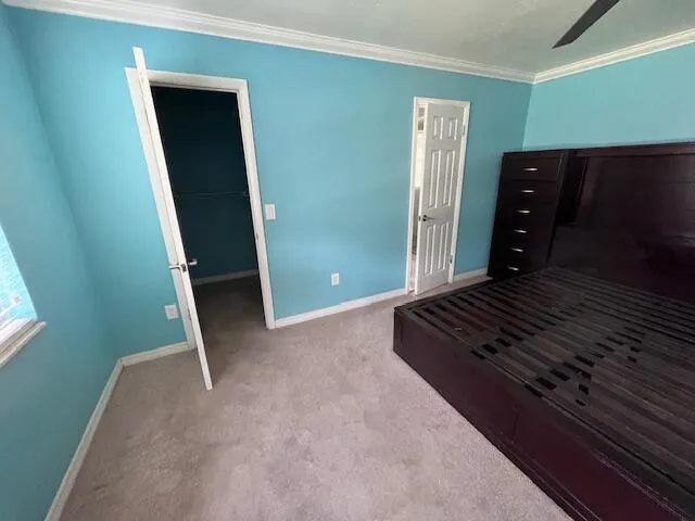 a view of a closet area