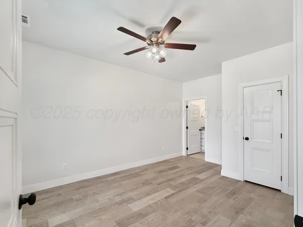 a view of an empty room