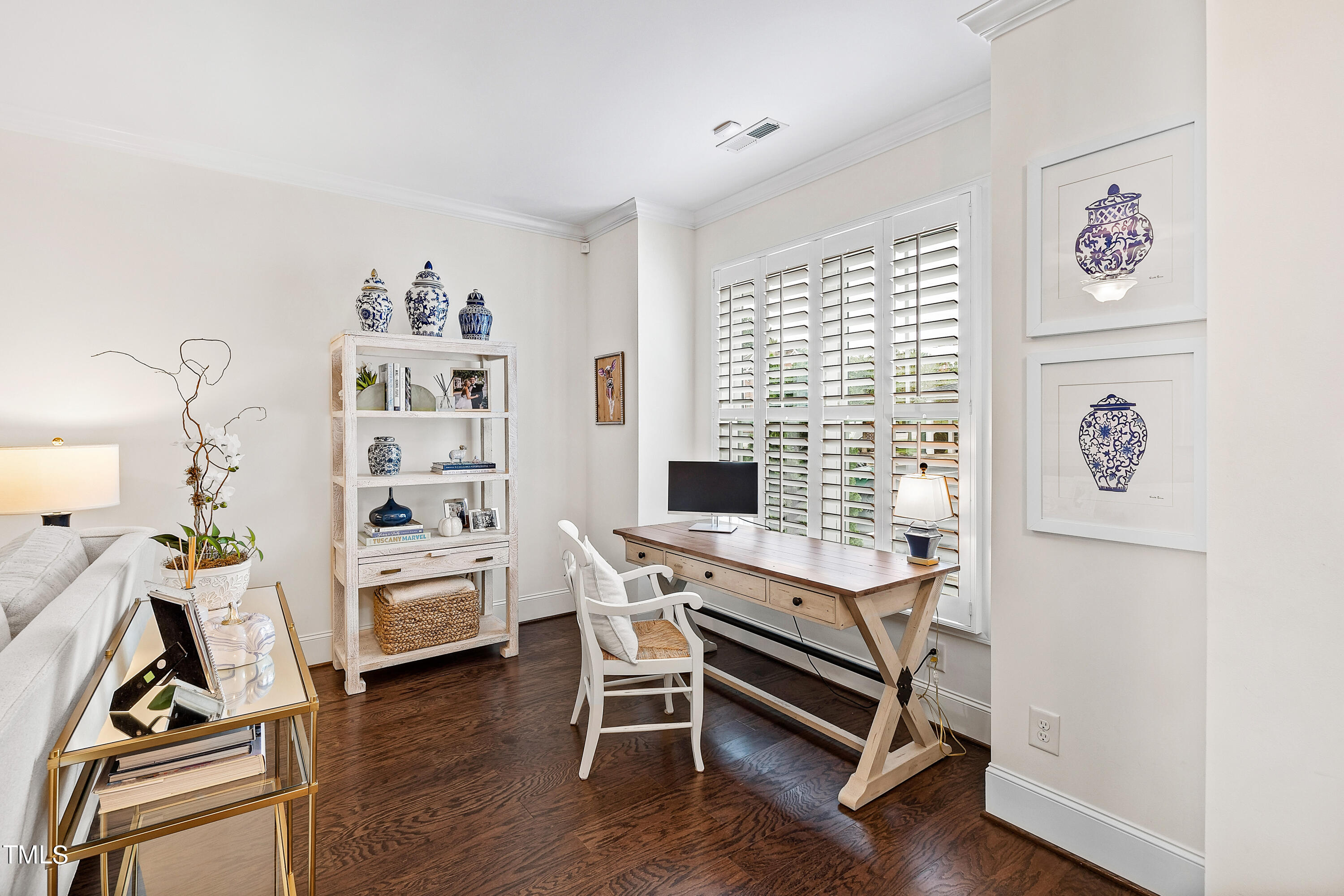 525 Ledbetter Court Raleigh, NC 27608 - Photo 4 of 45 a view of a workspace with furniture and a window