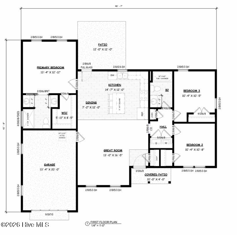 107 Blueberry Fields Road Maple Hill, NC 28454 - Photo 13 of 13 Floorplan