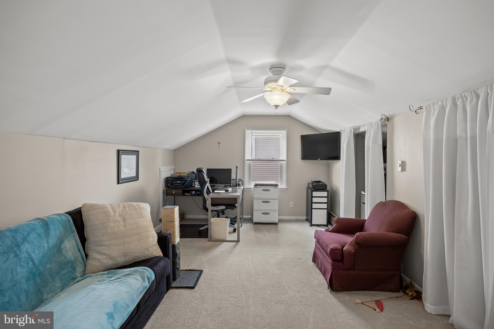52 Yale Road Marlton, NJ 08053 - Photo 29 of 39 a living room with furniture flowerpot and a flat screen tv