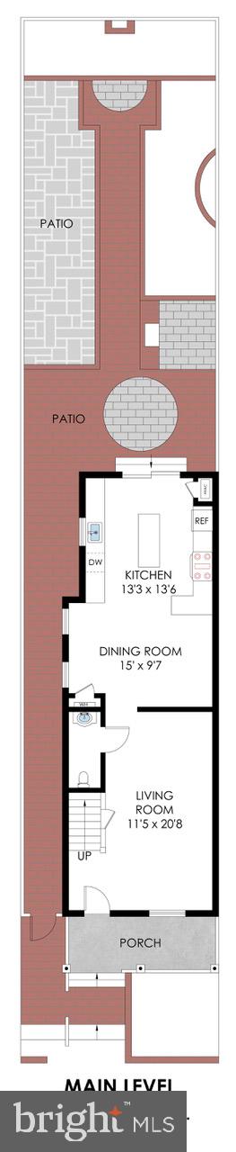 343 11th Street Southeast Washington, DC 20003 - Photo 33 of 37 Main level w/huge patio + bike/stroller side gate