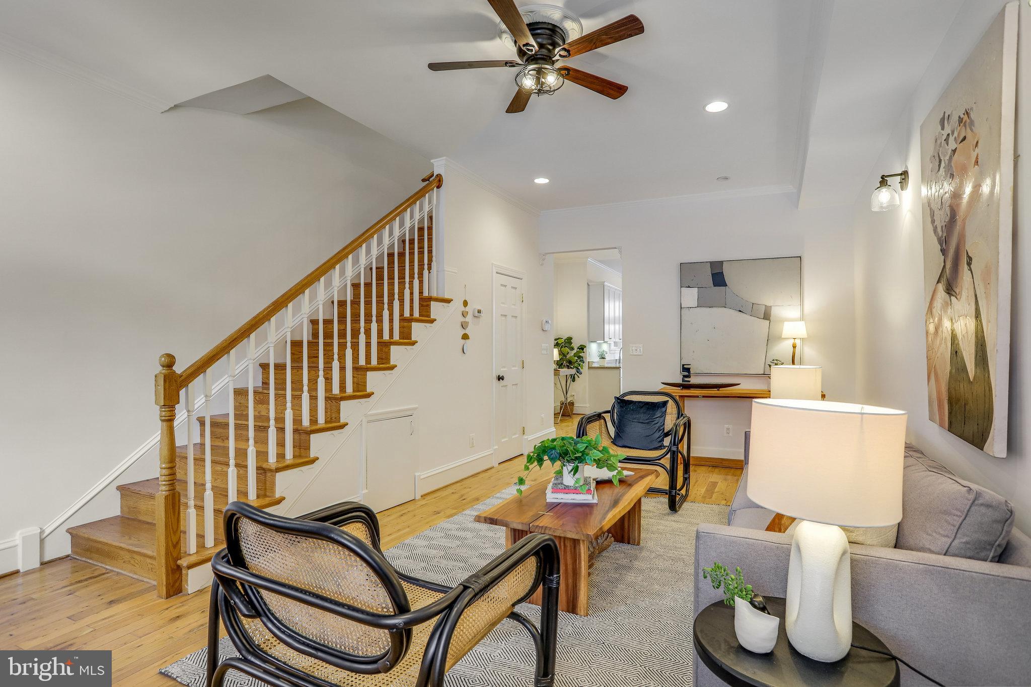 Bonus storage + a powder rm under stairs