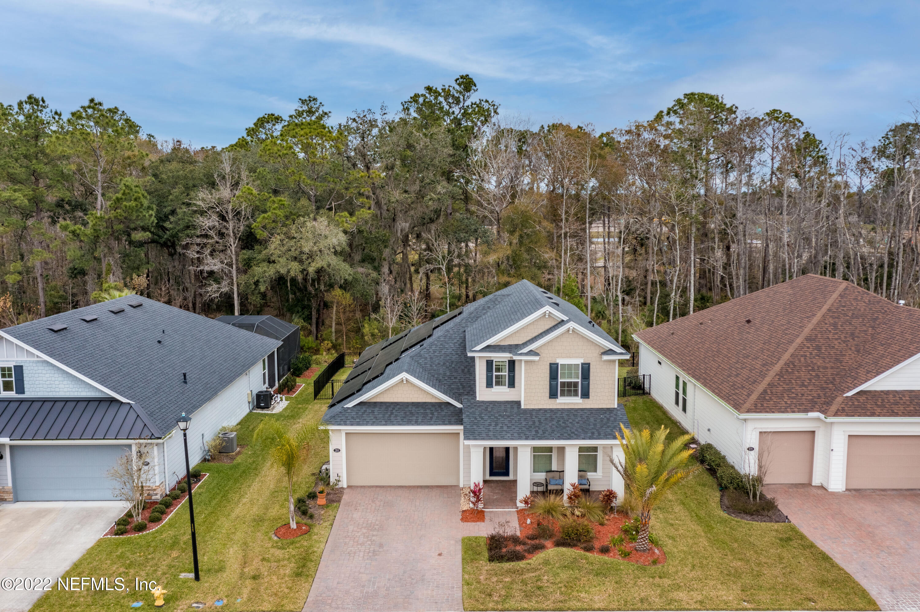 211 Orchard Lane St. Augustine, FL 32095 - Photo 47 of 59 a aerial view of a house with a yard