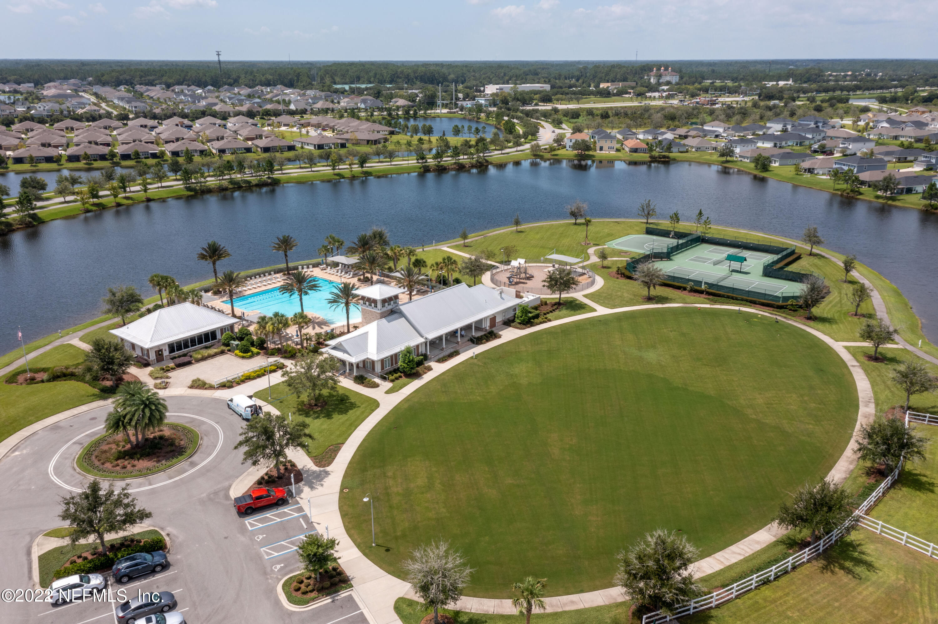 211 Orchard Lane St. Augustine, FL 32095 - Photo 50 of 59 an aerial view of a swimming pool and outdoor space