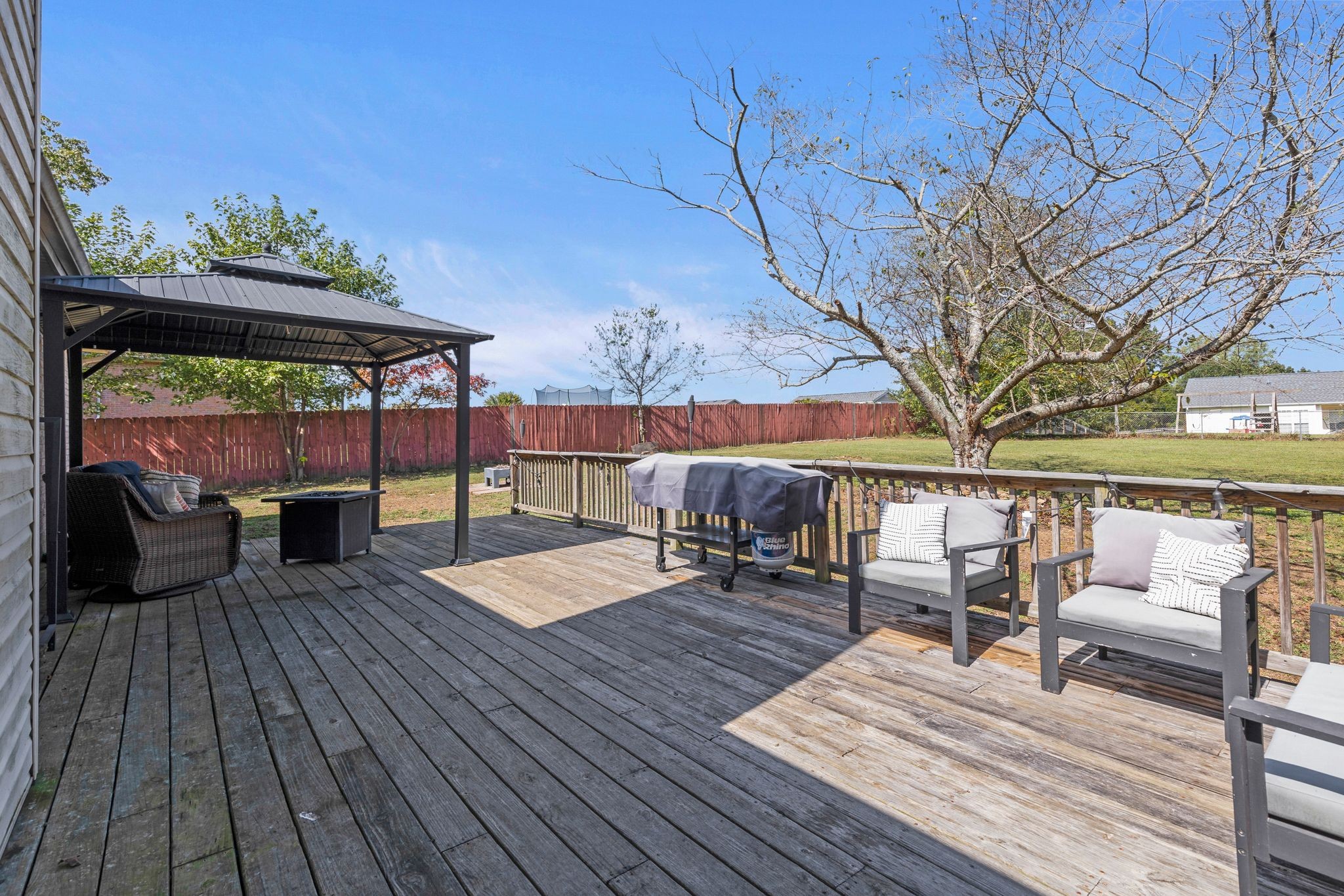 475 Wooten Road Clarksville, TN 37042 - Photo 24 of 29 Peaceful and extra large deck. Privacy fence on left side and woods on the right.