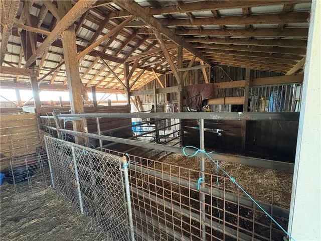 a view of a storage room