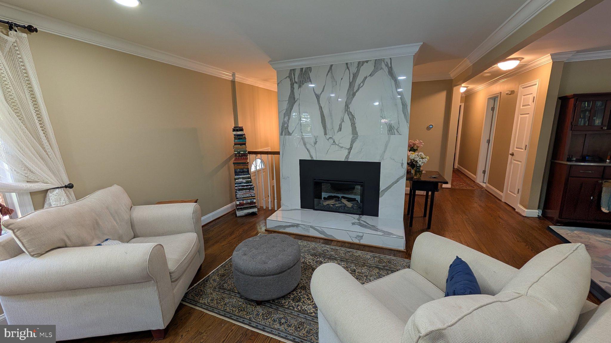 15715 Tierra Drive Silver Spring, MD 20906 - Photo 9 of 40 Cozy living space with elegant fireplace.
