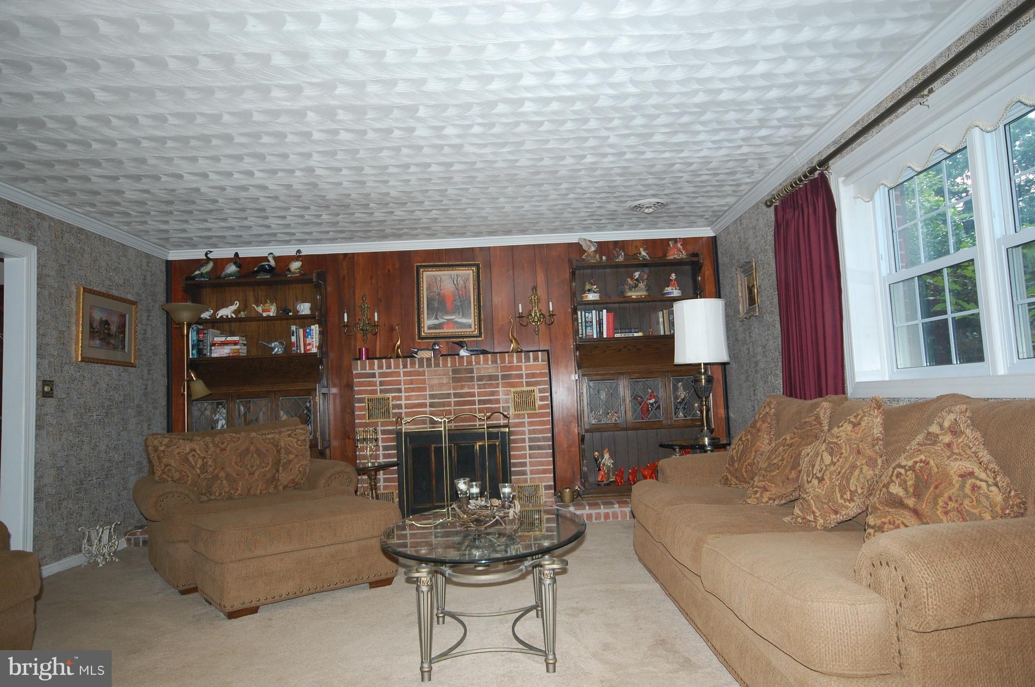 6175 Howells Road Alexandria, VA 22310 - Photo 5 of 30 3rd View of Living Room with Wood Burning Fireplac