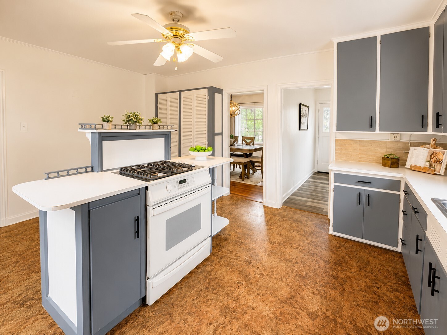2154 Cranberry Road Grayland, WA 98547 - Photo 7 of 38 a kitchen with stainless steel appliances a stove a sink and a refrigerator