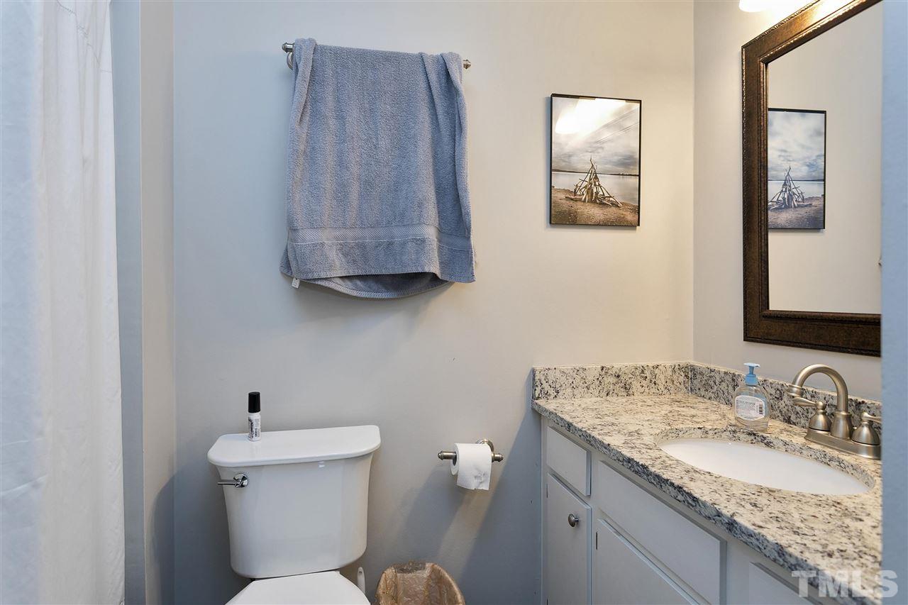 727 Benchmark Drive Raleigh, NC 27615 - Photo 12 of 22 Private Master Bath with Trendy Flooring and Ashen White Granite Counter Top!