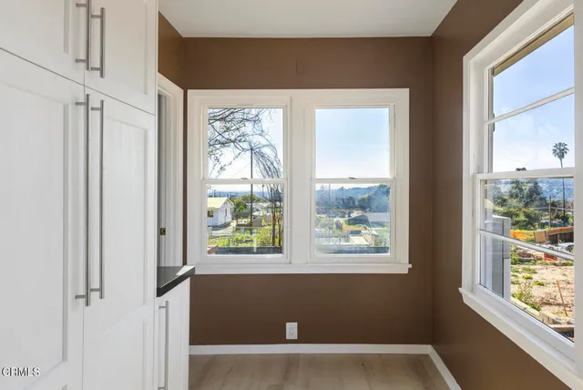 a view of a room with window