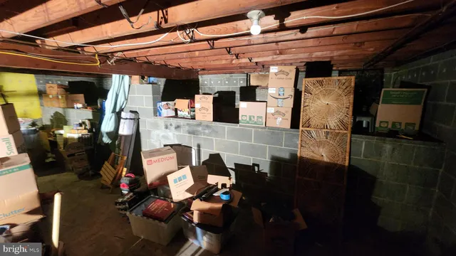 a view of storage and utility room