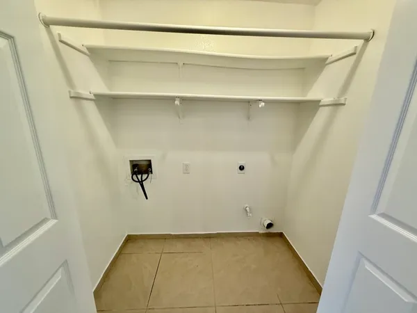 a view of a room with shelf