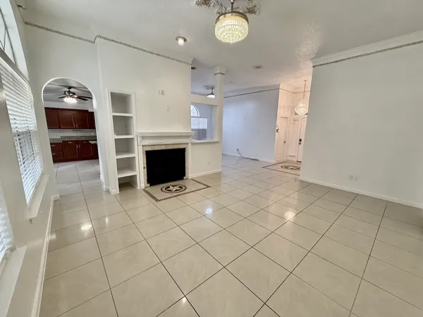 a view of a livingroom with a fireplace