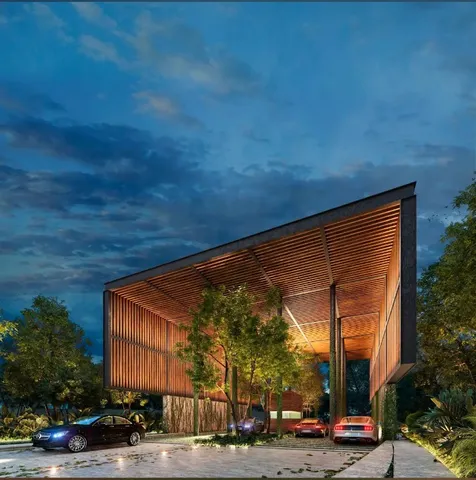 a view of a building with a street