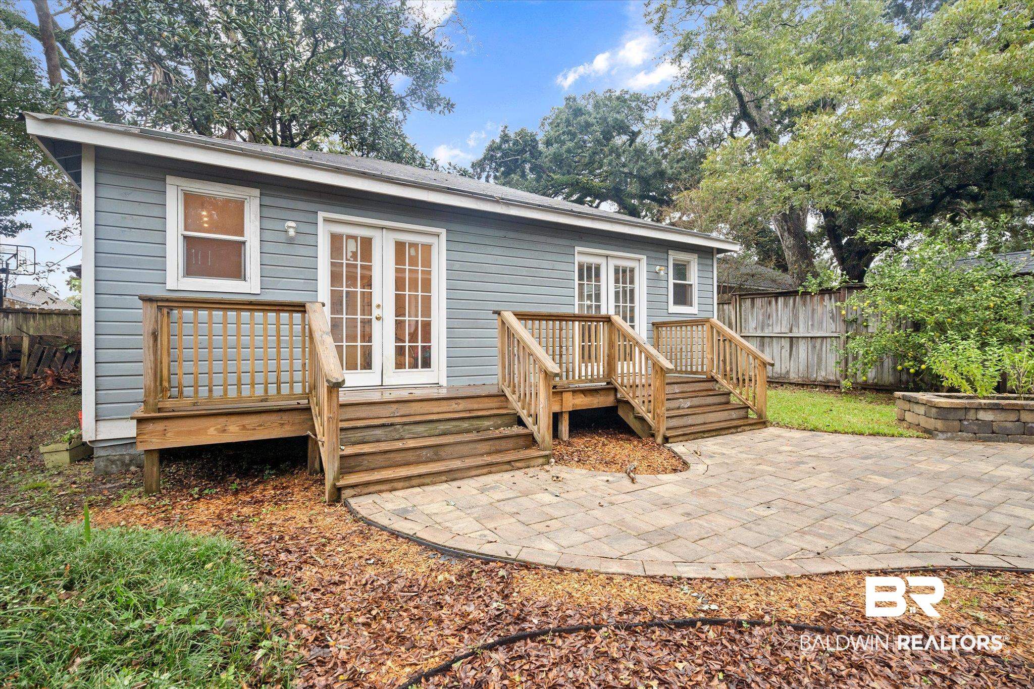 14 South Monterey Street Mobile, AL 36604 - Photo 19 of 41 Rear view of property featuring a patio area and french doors
