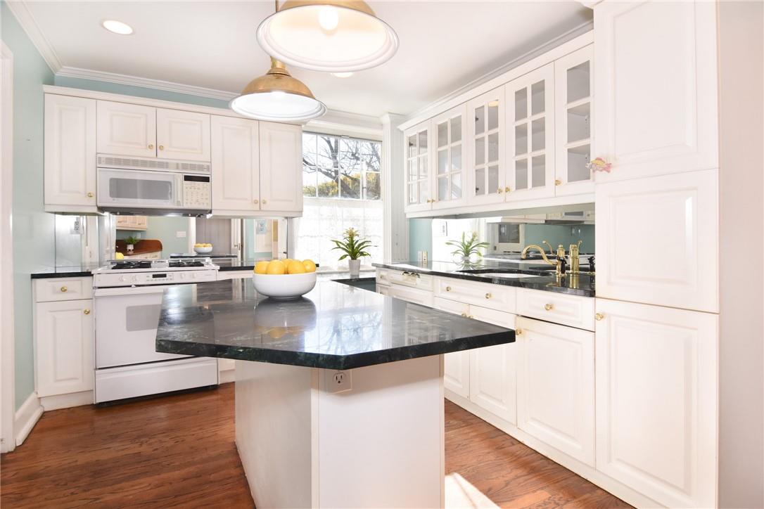 Spacious and sunny updated kitchen.