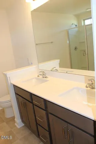 an empty room with closet area