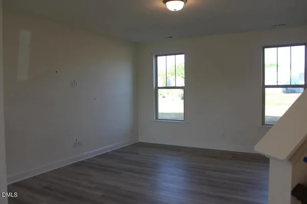 a view of a livingroom with a window