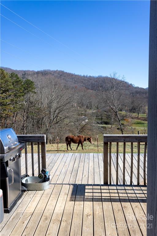 11 Fernwood Road Clyde, NC 28721 - Photo 5 of 26 a view of balcony with wooden floor and outdoor space
