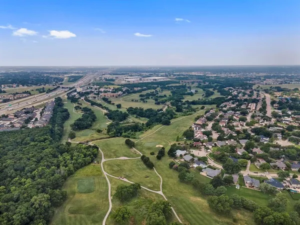 an aerial view of city