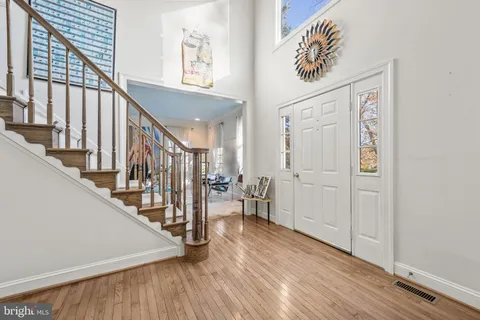 a bed room with a bed and a table