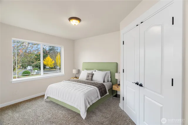 a view of a backyard with a garden