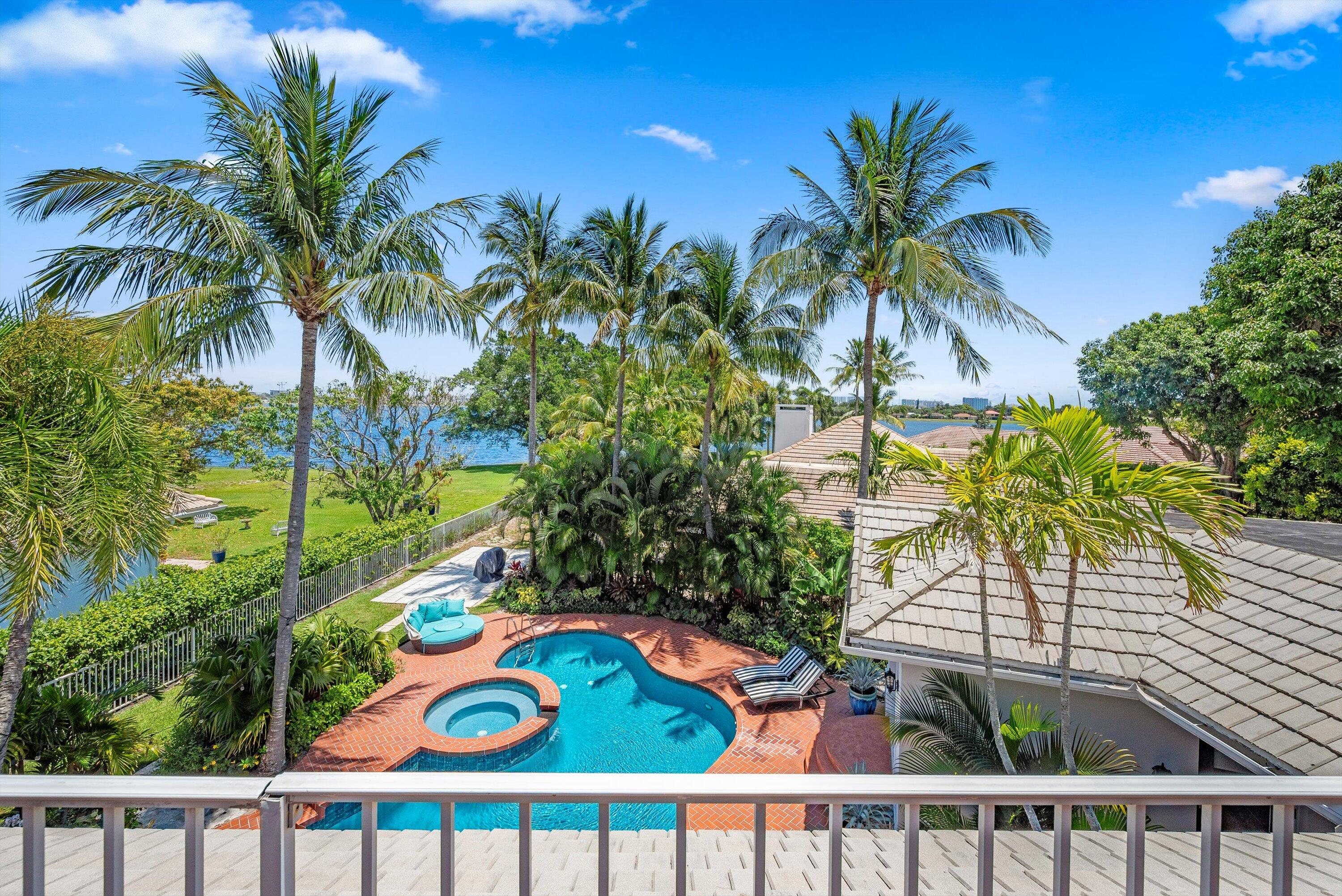 2 Firestone Circle West Palm Beach, FL 33401 - Photo 37 of 48 Terrace Overlooking Pool