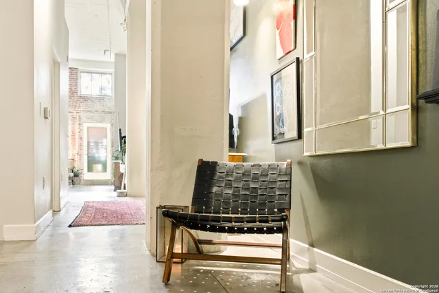 a view of front door of house